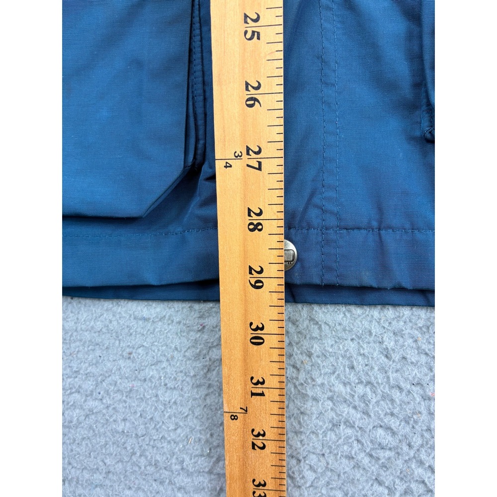 Woolrich Vintage Mountain Parka Jacket Womens M Blue Wool Lined USA Gorpcore - Picture 8 of 10